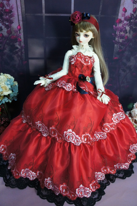 赤い薔薇のドレス