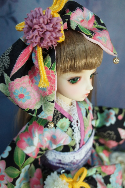 和装ドレス~花と折り鶴~
