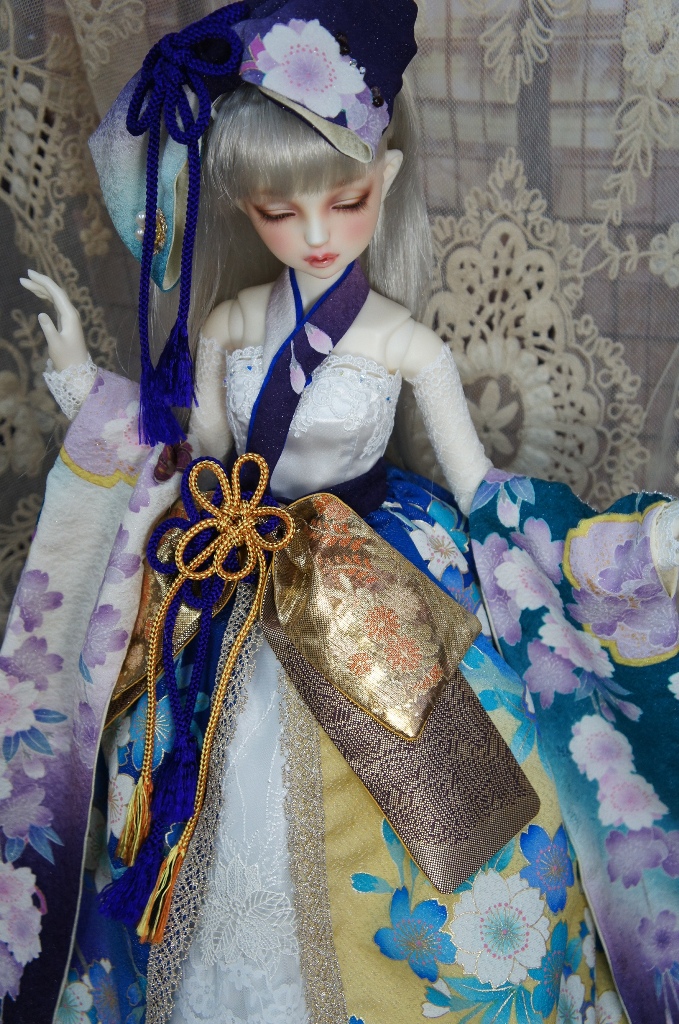 和装ドレス～ウエディング×瑠璃色桜