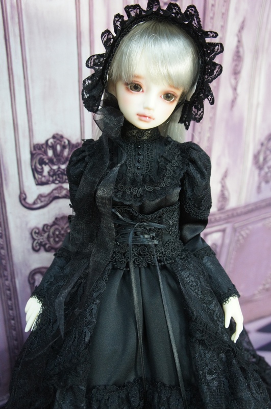 黒薔薇ゴシックドレス