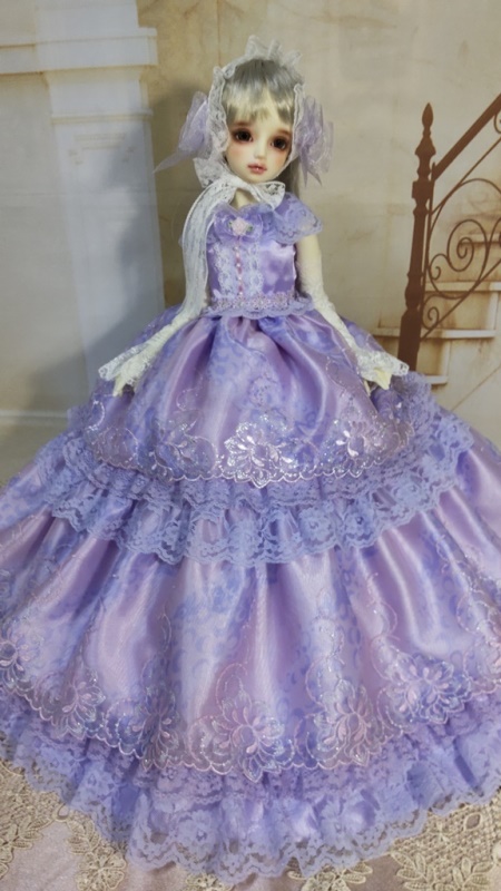 紫陽花色のドレス